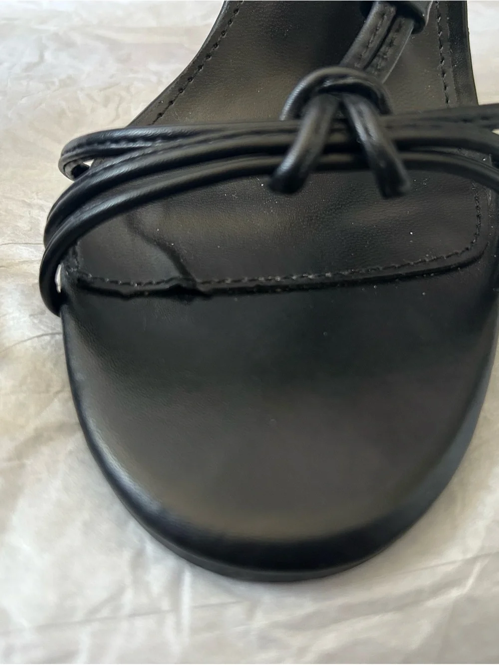 Fashion Nova Black Strappy Heels - Picture 4 of 5